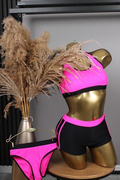 Комплект Sun&Sea (32-40) N3629 black-pink (лето)