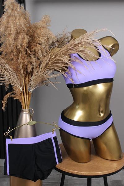 Комплект Sun&Sea (32-40) N3629 black-purple (лето)