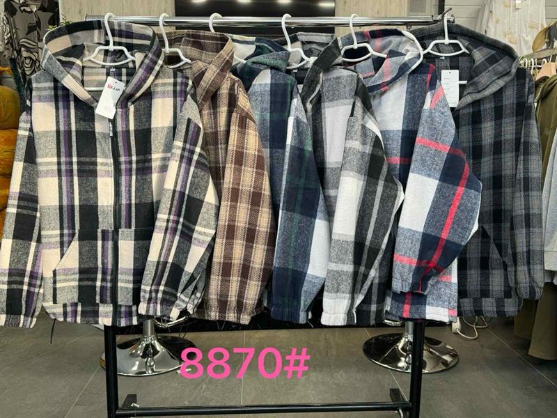 Рубашка JJF (L-4XL) 8870 brown (деми)