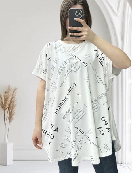 Футболка LeVisha (54-64) 25006 white (лето)