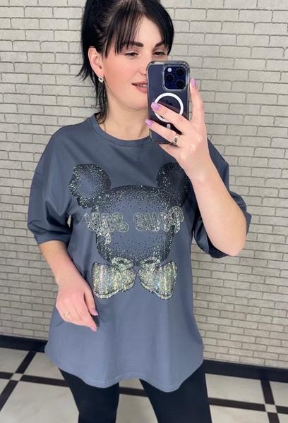 Футболка LeVisha (S-L) 250102 grey (лето)