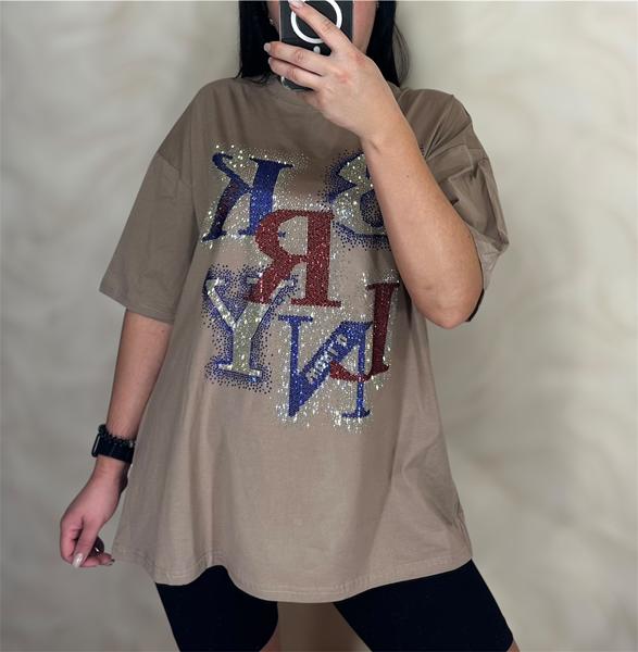 Футболка LeVisha (S-L) 25103 beige (лето)