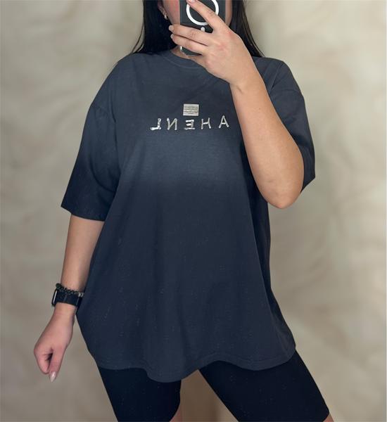 Футболка LeVisha (S-L) 25108 d.grey (лето)