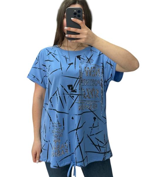 Футболка LeVisha (L-2XL) 25313 l.blue (лето)