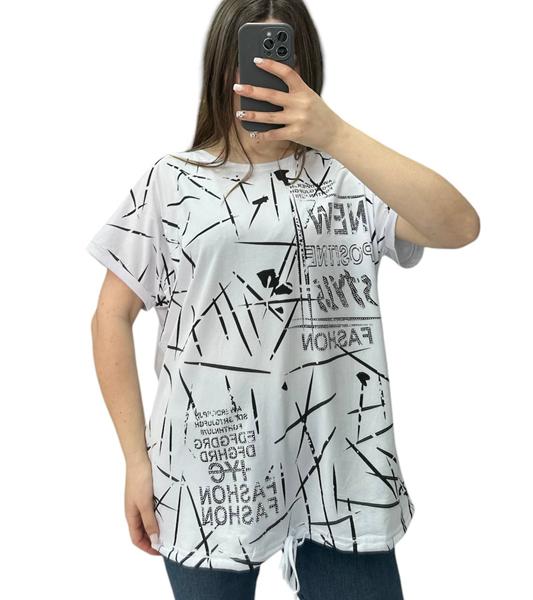 Футболка LeVisha (L-2XL) 25313 white (лето)