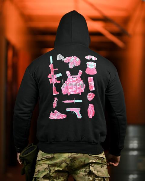 Худи Madoka (M-3XL) 1316 black (деми)