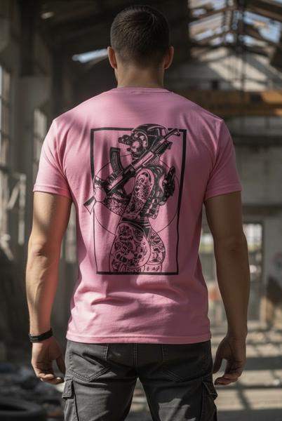 Футболка Madoka (M-3XL) 1320 pink (лето)