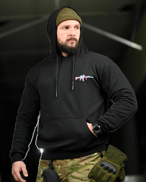 Худи Madoka (M-3XL) 1336 black (деми)