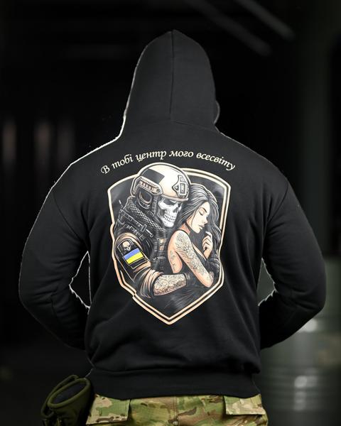 Худи Madoka (M-3XL) 1338 black (деми)