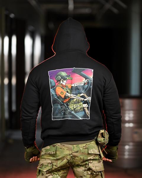 Худи Madoka (M-3XL) 1340 black (деми)