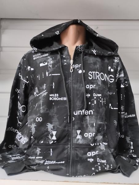 Кофта спорт Panda (S-2XL) 1463 black (деми)