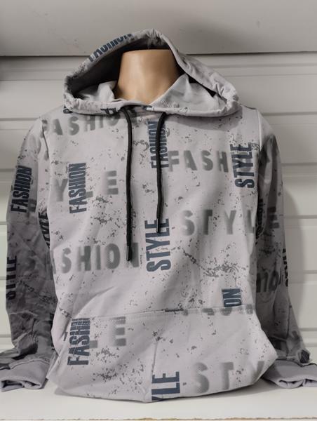 Худи Panda (S-2XL) 1479 grey (деми)