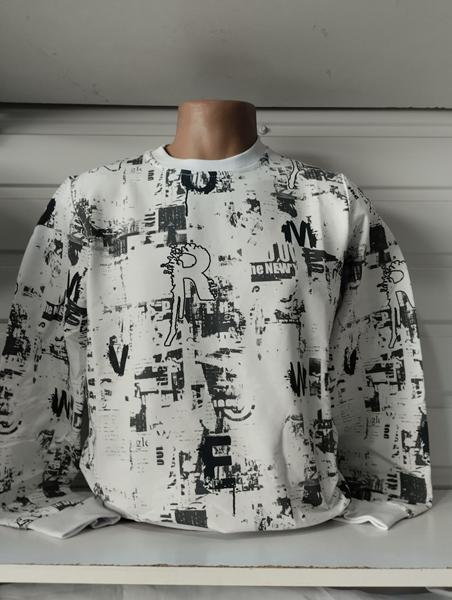 Свитер Panda (S-2XL) 1505 white (деми)