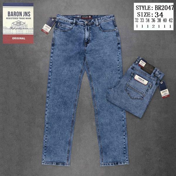 Джинсы Baron Jeans (32-42) 2047 blue (деми)