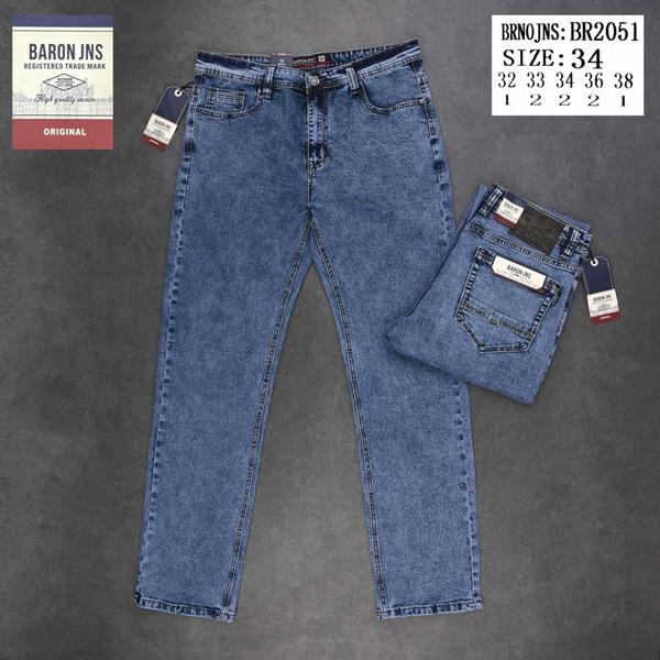 Джинсы Baron Jeans (32-38) 2051 l.blue (деми)