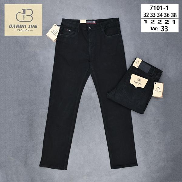 Джинсы Baron Jeans (32-38) 7101-1 black (деми)