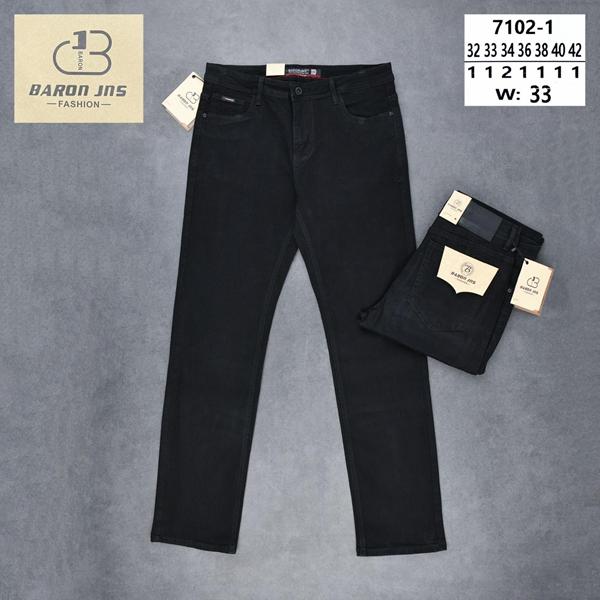 Джинсы Baron Jeans (32-42) 7102-1 black (деми)