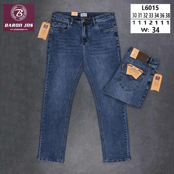 Джинсы Baron Jeans (32-40) L6015 blue (деми)