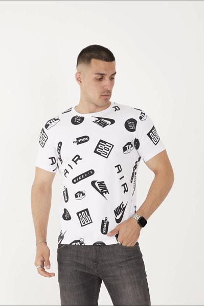 Футболка F.T.H (S-2XL) F913 white (лето)