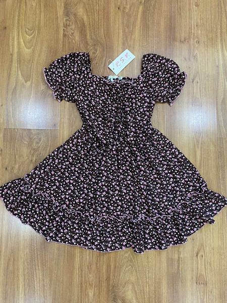 Платье RSV (134-158) 302 black-pink (лето)