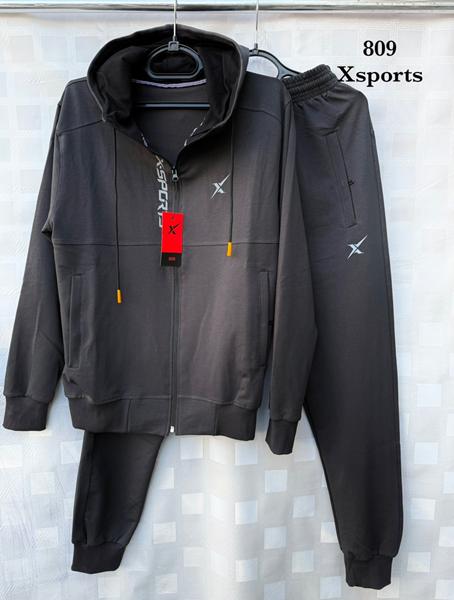 Костюм спорт Shon (48-58) S2632 black (деми)