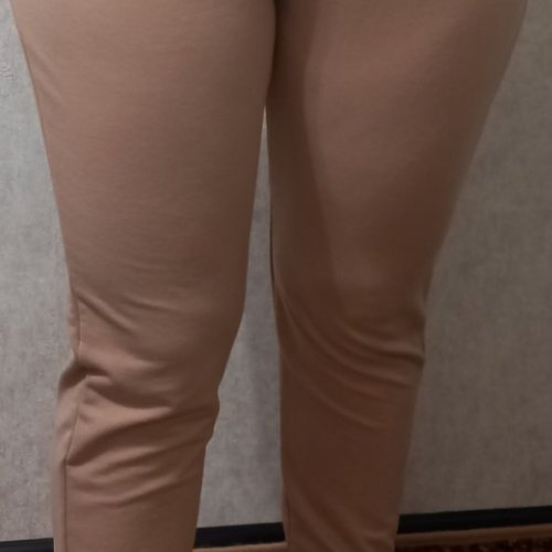 Штаны спорт Red Hat clothes (L-2XL) 0134 beige (деми) Red Hat clothes 0134 beige