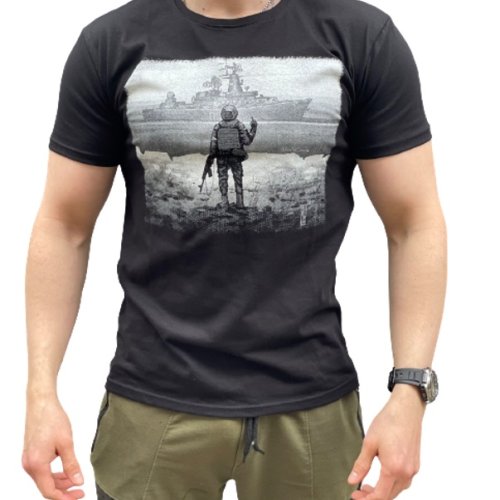 Футболка ALIA (48-56) 17048 black (лето) ALIA 17048 black