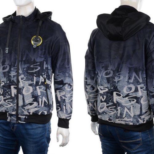 Куртка M7 (L-3XL) 2220 black-grey (деми) M7 2220 black-grey