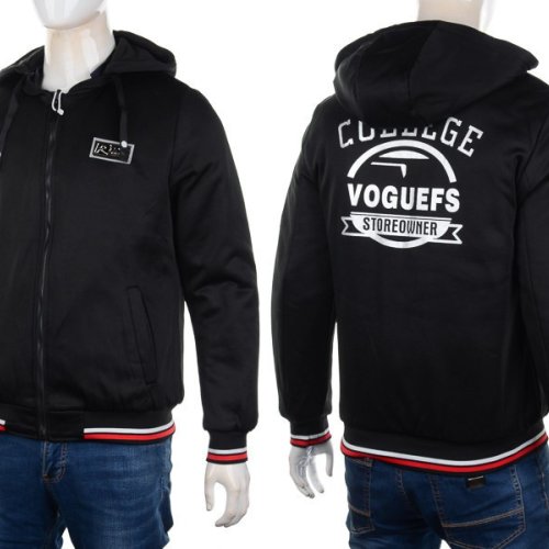 Куртка M7 (L-3XL) 2222 black-blue (деми) M7 2222 black-blue