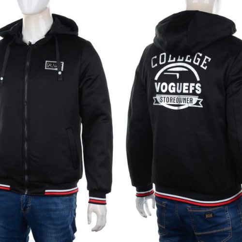 Куртка M7 (L-3XL) 2222 black-red (деми) M7 2222 black-red