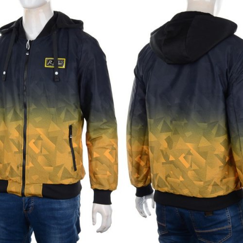 Куртка M7 (L-3XL) 2222 black-yellow (деми) M7 2222 black-yellow