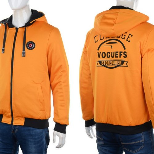 Куртка M7 (L-3XL) 2223 orange-grey (деми) M7 2223 orange-grey