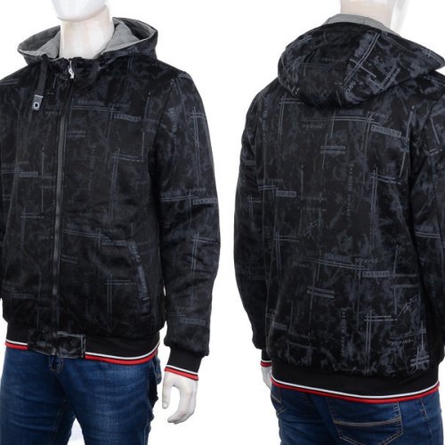 Куртка M7 (L-3XL) 2227 black-grey (деми) M7 2227 black-grey