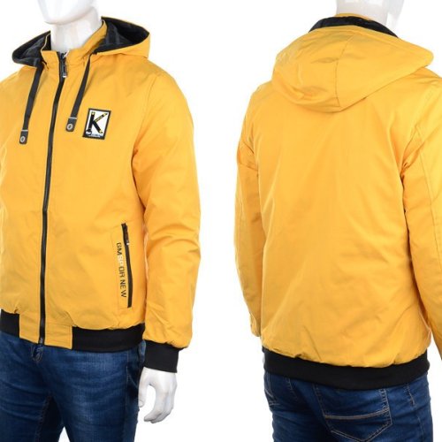 Куртка M7 (L-3XL) 2227 yellow-black (деми) M7 2227 yellow-black