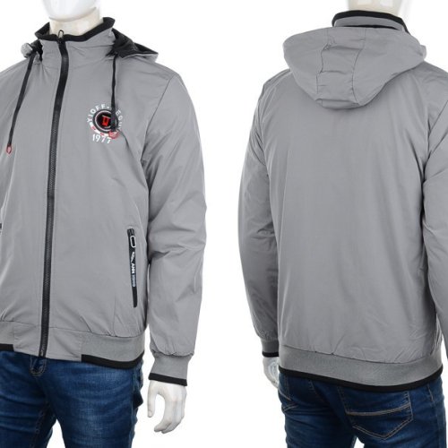 Куртка M7 (XL-3XL) 7795 black-grey (деми) M7 7795 black-grey