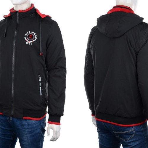 Куртка M7 (XL-3XL) 7795 black-red (деми) M7 7795 black-red