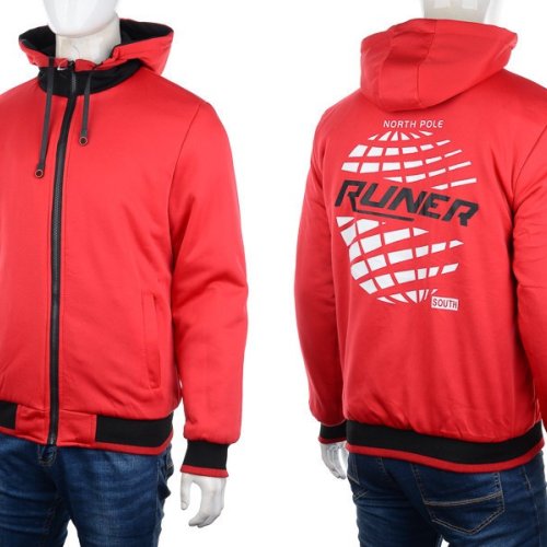 Куртка M7 (XL-3XL) 7795 black-red (деми) M7 7795 black-red