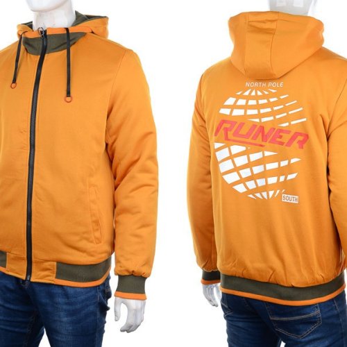 Куртка M7 (XL-3XL) 7795 orange-grey (деми) M7 7795 orange-grey