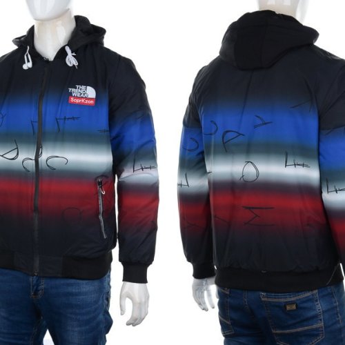 Куртка M7 (XL-3XL) 7799 black-blue (деми) M7 7799 black-blue