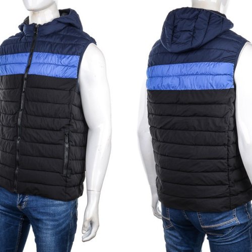 Жилетка M7 (M-3XL) 88593 black-blue (деми) M7 88593 black-blue