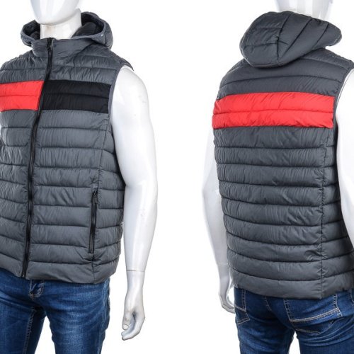 Жилетка M7 (M-3XL) 88594 grey (деми) M7 88594 grey