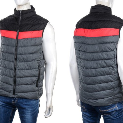 Жилетка M7 (M-3XL) 88967 grey (деми) M7 88967 grey