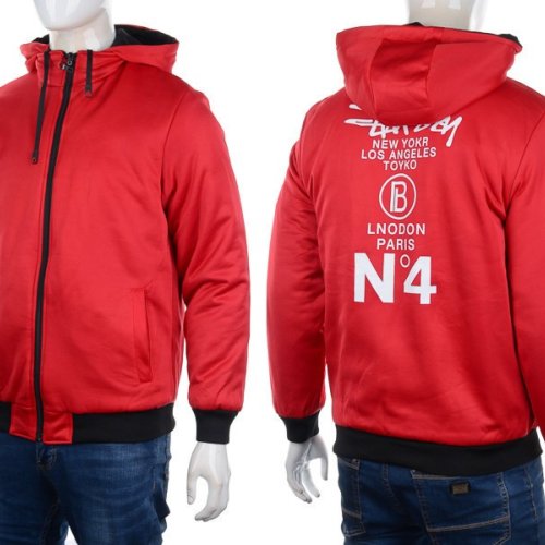 Куртка M7 (XL-3XL) 9984 red-black (деми) M7 9984 red-black