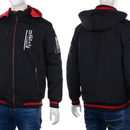 Куртка M7 (XL-3XL) 9984 red-black (деми) M7 9984 red-black