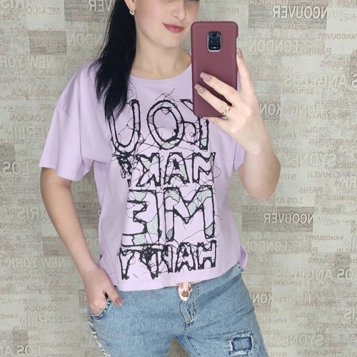 Футболка Shipi (S-L) 0 lilac (лето) Shipi 0 lilac