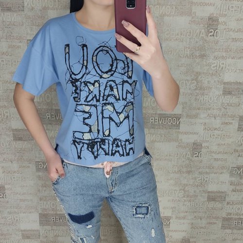 Футболка Shipi (S-L) 0 blue (лето) Shipi 0 blue