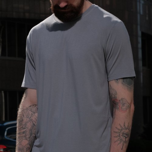 Футболка Sport style (2XL-5XL) 80 grey-old-1 (лето) Sport style 80 grey-old-1