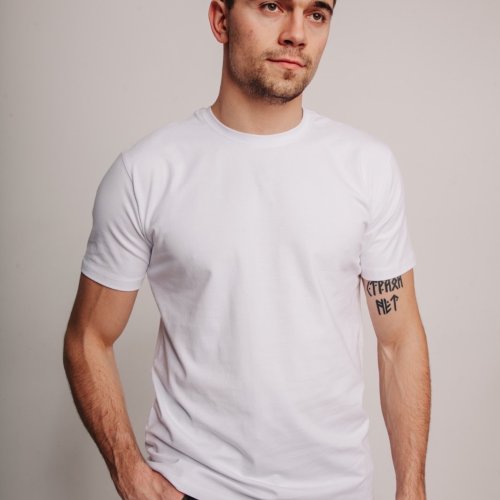 Футболка Sport style (2XL-5XL) 80 white (лето) Sport style 80 white