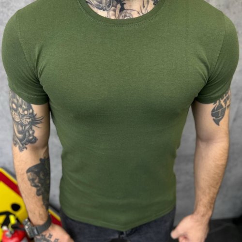 Футболка Madoka (M-3XL) 234 green (лето) Madoka 234 green