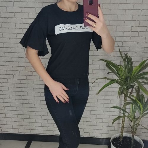 Футболка Shipi (S-XL) 2630 black (лето) Shipi 2630 black